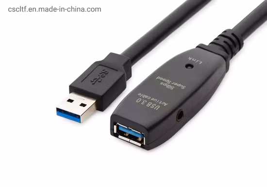 Cavo prolunga ripetitore attivo USB 3.0 ad alta potenza da 5 metri/16 piedi, tipo resistente